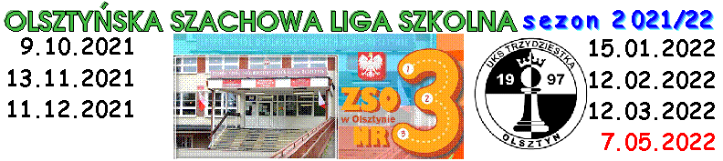 Olsztyska Szachowa Liga Szkolna 2021/22